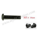 Button Head Cap Screw M3 x 16mm (10pcs) #BTN-M3X16