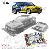 TeamC Racing 1/10 Clear Body Shell TC087 Ford Escort Cosworth (Width 190mm, WheelBase 258mm)