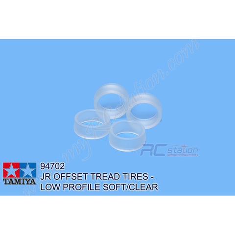 Tamiya #94702 - Low-Profile Offset Tread Tired Soft/Clear [94702]