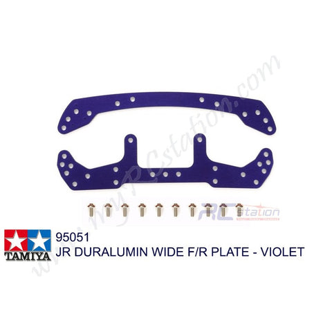 Tamiya #95051 - Duralumin Wide Front and Rear Plate Violet Version [95051]
