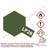 Tamiya Lacquer Paint LP-28 Olive drab [82128]