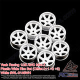 Yeah Racing #WL-0146WH - Yeah Racing Plastic Wide Rim Set (Offset 0 +1+2 +3) White For 1/28 AWD Mini-Z