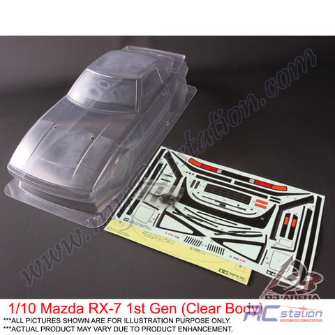 Tamiya 1/10 Body Shell #51451 - 1/10 Mazda RX-7 (1st Gen) Body - For M06, M06Pro [51451]
