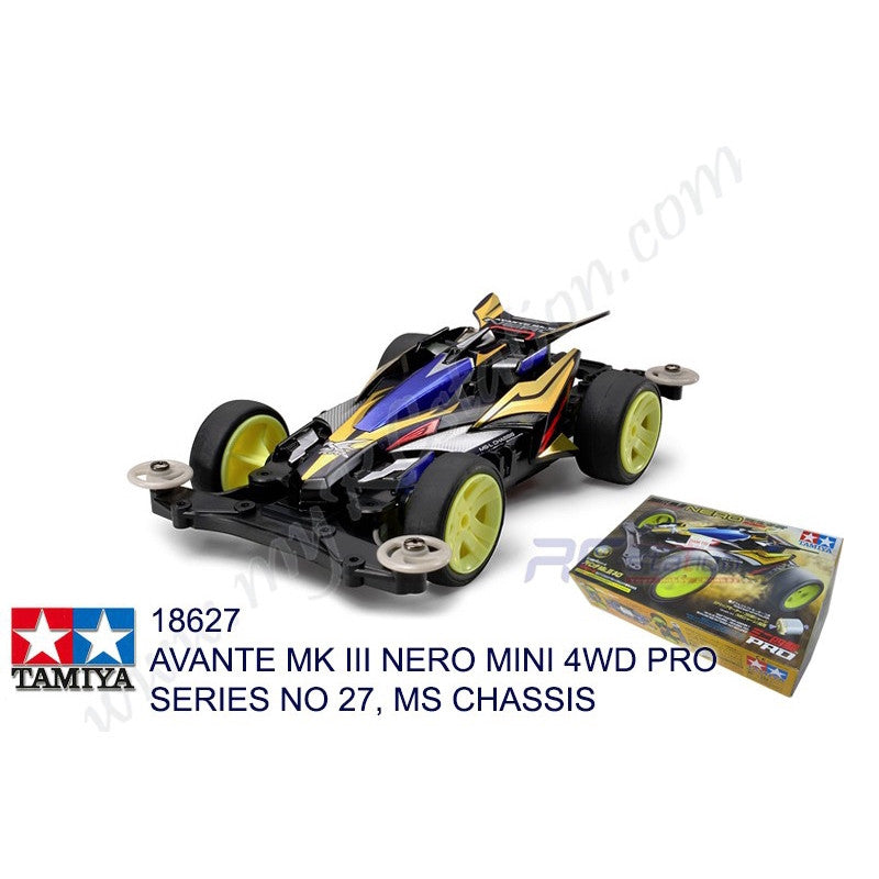 Tamiya Avante MK. III Nero Mini 4WD Car - 1/32 Scale Racing Model Kit