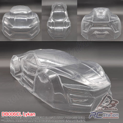 PVC 1/10 Body Shell - Frontiart Lykan W:180 - BD006