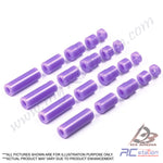 Tamiya #95536 - Lightweight Plastic Spacer Set (12, 6.7, 6, 3, 1.5mm) (Purple) [95536]