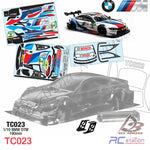TeamC Racing 1/10 Clear Body Shell TC023 BMW DTM (Width 190mm, WheelBase 258mm)