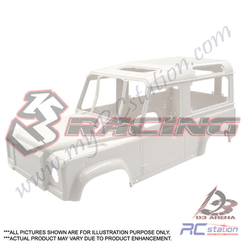3Racing Crawler Body Shell #BDY-LRD90 - BDY-LRD90 D90 HARD PLASTIC CAR BODY