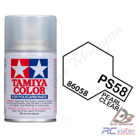Tamiya #86058 - Color PS-58 Pearl Clear - 100ml Spray Can [86058]