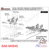 3RACING SAK-M4S45 BULKHEAD FOR 3RACING SAKURA M