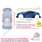 Team C Racing Clear Body Shell TC028 1/10 FORD SIERRA SAPPHIRE RS (Width 190mm, WheelBase 258mm)