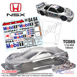 TeamC Racing 1/10 Clear Body Shell TC085 Honda NSX (Width 190mm, WheelBase 258mm)