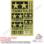 Tamiya Sticker #67258 67259 67260 67261 - Tamiya Logo Stickers Monochrome, Clear, Gold, Silver [67258 67259 67260 67261]
