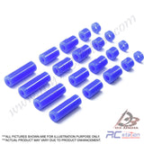 Tamiya #95368 - Lightweight Plastic Spacer Set (12/6.7/6/3/1.5mm )(Blue) [95368]