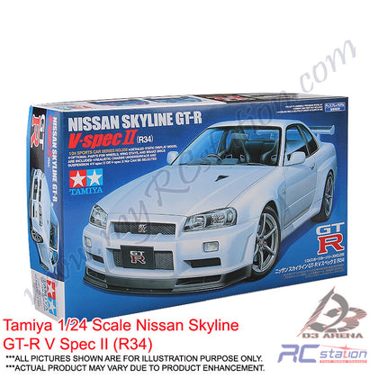 Tamiya Model #24258 - 1/24 Nissan Skyline GT-R V Spec II (R34) [24258]