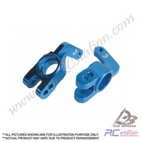 3Racing #TA05-16/3/LB - Rear Aluminum Hub Carrier (3 Degree)TA05