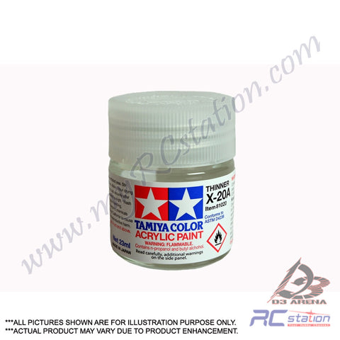 Tamiya Thinner #81020 - Tamiya Acryl/Poly Thinner X-20A 23ML [81020]