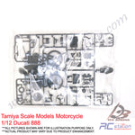 Tamiya Scale Models Motorcycle #14063 - 1/12 Ducati 888 [14063]