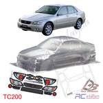 TeamC Racing 1/10 Clear Body Shell TC200 Lexus IS200 (Width 190mm, WheelBase 258mm)