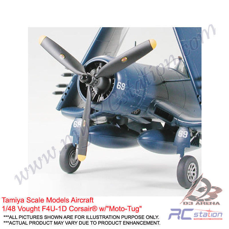 TAMIYA Corsair F4U-1D et tracteur pont - 1/48 - Tamiya 61085 TAMIYA Corsair F4U-1D et tracteur pont - 1/48 - Tamiya 61085