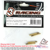 3RACING Cero Big Bore Low Profile Absorber, Spring Base, Ball Cap, Body, Diaphragm, Shaft For 3RACING Cero #SAK-C150