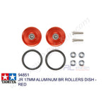 Tamiya #94851 - 17mm Aluminum BR Rollers Dish - Red [94851]