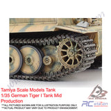 Tamiya Scale Models Tank #35194 - 1/35 German Tiger I Tank Mid Production [35194]