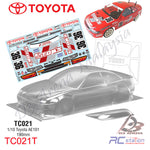 TeamC Racing 1/10 Clear Body Shell TC021 Toyota AE101 (Width 190mm, WheelBase 258mm)