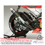 Tamiya Scale Models Motorcycle #14100 - 1/12 Yamaha YZR-M1'04 NO.7/NO.33 [14100]
