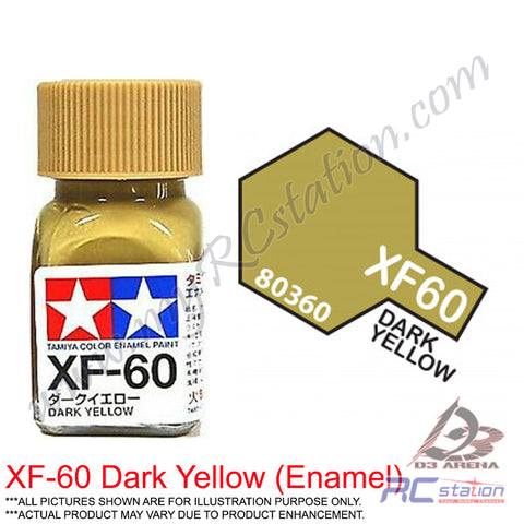 Tamiya Enamel XF-60 Dark Yellow Paint (Flat)