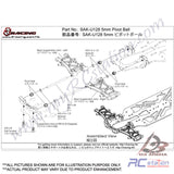 3Racing #SAK-U128 - 5MM Pivot Ball #SAK-U128