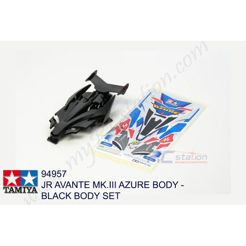 Tamiya #94957 - JR Avante Mk.III Azure Body - Black Body Set [94957]