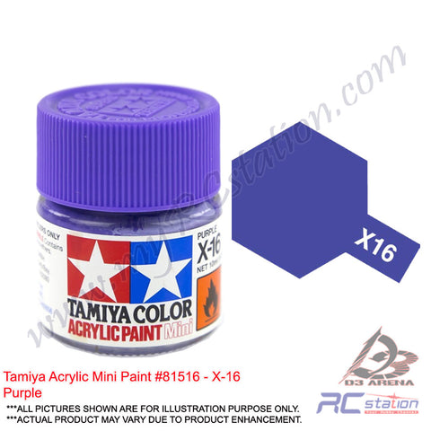 Tamiya Acrylic Mini X-16 Purple - 10ml Bottle #81516