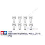 Tamiya #10306 - JR Bush for Aluminum Wheel White - 8pcs [10306]