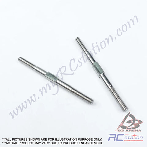 3Racing #3RAC-TR470 - 64 Titanium 4mm Turnbuckle - 70mm(2 Pcs)