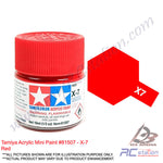 Tamiya Acrylic Mini X-7 Red - 10ml Bottle #81507