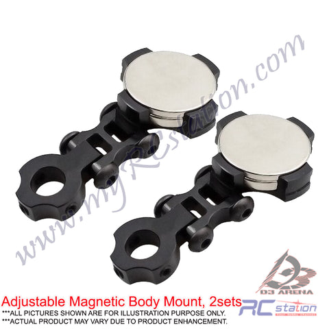 RC Magnetic Body Post Invisible Aluminium Magnetic Body Post Mount Black Blue Red Silver