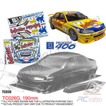 TeamC Racing 1/10 Clear Body Shell TC026 Peugeot 406 (Width 190mm, WheelBase 258mm)