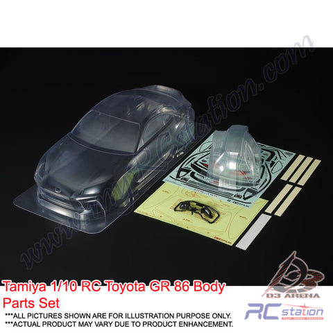 Tamiya Body Shell #51666 - 1/10 RC Toyota GR 86 Body Parts Set [51666]