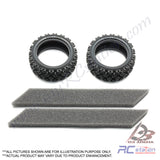 Tamiya #54861 - Tamiya Rally Block Tires (soft/2pcs) [54861]
