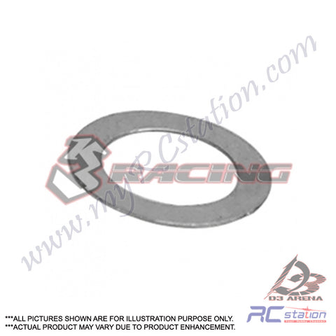 3Racing #3RAC-SW05 Stainless Steel 5mm Shim Spacer 0.1/0.2/0.3mm Thickness 10pcs Each