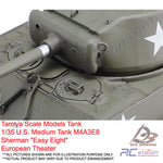Tamiya Scale Models Tank #35346 - 1/35 U.S. Medium Tank M4A3E8 Sherman "Easy Eight" European Theater [35346]