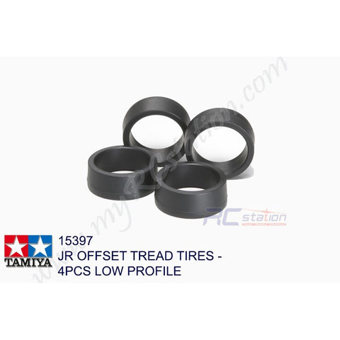 Tamiya #15397 - JR- Low-Profile Offset Tread Tires [15397]