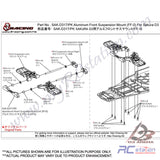 3Racing #SAK-D317/PK - Aluminum Front Suspension Mount (Ff-0)d3