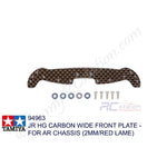 Tamiya #94963 - JR HG Carbon Wide Front Plate - For AR Chassis (2mm/Red Lame) [94963]