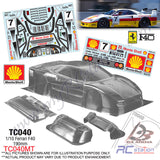TeamC Racing 1/10 Clear Body Shell TC040 Ferrari F40 (Width 190mm, WheelBase 258mm)