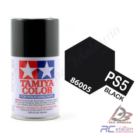 Tamiya #86005 - PS-5 Black - 100ml Spray Can [86005]