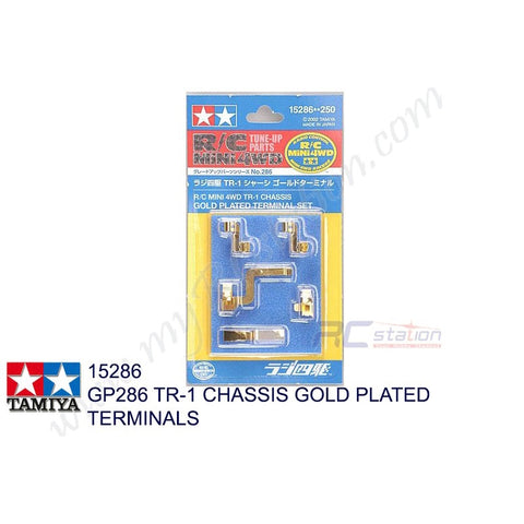 Tamiya #15286 - GP286 TR-1 Chassis Gold Plated Terminals [15286]