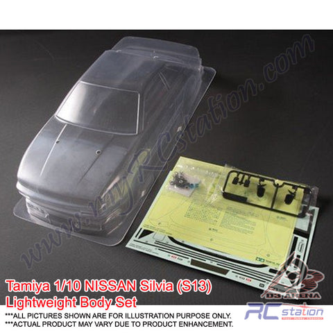 Tamiya Body Shell #84313 - M06 Nissan Silvia S13 Lightweight Body Parts Set [84313]