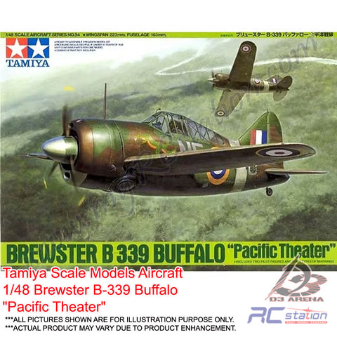 Tamiya Scale Models Aircraft #61094 - 1/48 Brewster B-339 Buffalo "Pacific Theater" [61094]